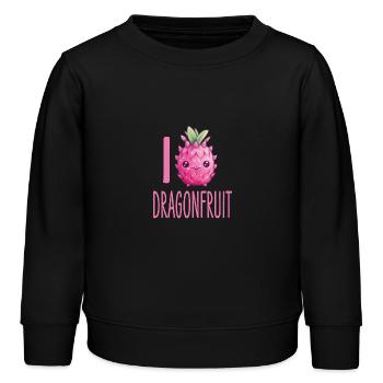 Dragonfruit Kawaii - Kinder Organic Sweatshirt Mini Changer von Stanley/Stella - Schwarz - Vorne - AI Model Kid Male (0cm)