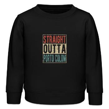 Straight Outta Porto Colom - Kids Organic Sweatshirt by Stanley/Stella - black - Front - AI Model Kid Male (0cm)