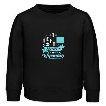 Wyoming Souvenir Liebe - Kinder Organic Sweatshirt Mini Changer von Stanley/Stella - Schwarz - Vorne - AI Model Kid Male (0cm)