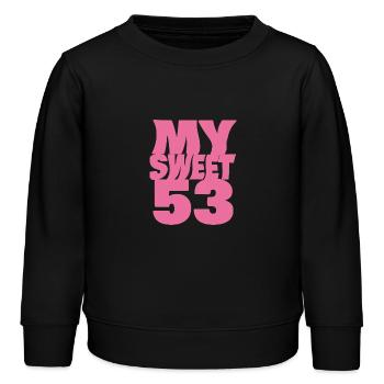 Sweet 53 - Kinder Organic Sweatshirt Mini Changer von Stanley/Stella - Schwarz - Vorne - AI Model Kid Male (0cm)