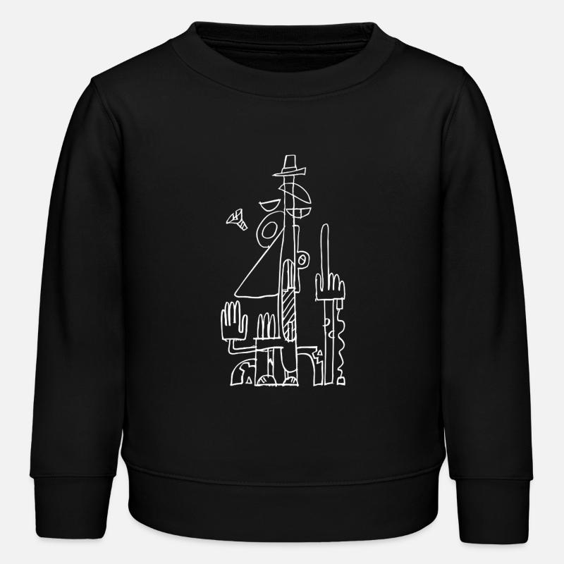 herr abstrakt - Kinder Organic Sweatshirt Mini Changer von Stanley/Stella - Schwarz