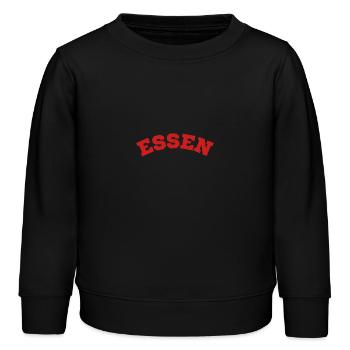 Essen - Kinder Organic Sweatshirt Mini Changer von Stanley/Stella - Schwarz - Vorne - AI Model Kid Male (0cm)