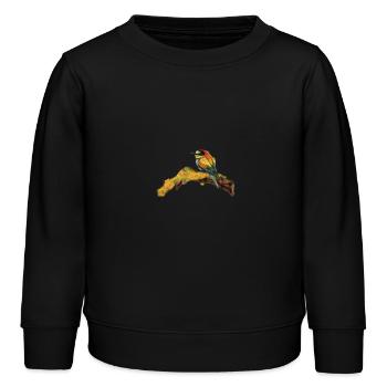 oiseau jeune - Sweat enfant bio Stanley/Stella - noir - Devant - AI Model Kid Male (0cm)