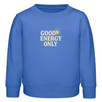 Énergie solaire positive - Sweat enfant bio Stanley/Stella - carolina blue - Devant - AI Model Kid Female (0cm)