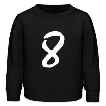 8 - Kinder Organic Sweatshirt Mini Changer von Stanley/Stella - Schwarz - Vorne - AI Model Kid Male (0cm)