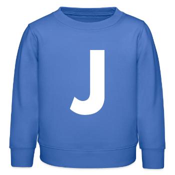 J - Kinder Organic Sweatshirt Mini Changer von Stanley/Stella - carolina Blue - Vorne - AI Model Kid Female (0cm)