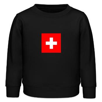 Suisse - Sweat enfant bio Stanley/Stella - noir - Devant - AI Model Kid Male (0cm)