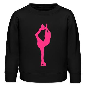 Eiskunstlauf - Kinder Organic Sweatshirt Mini Changer von Stanley/Stella - Schwarz - Vorne - AI Model Kid Male (0cm)