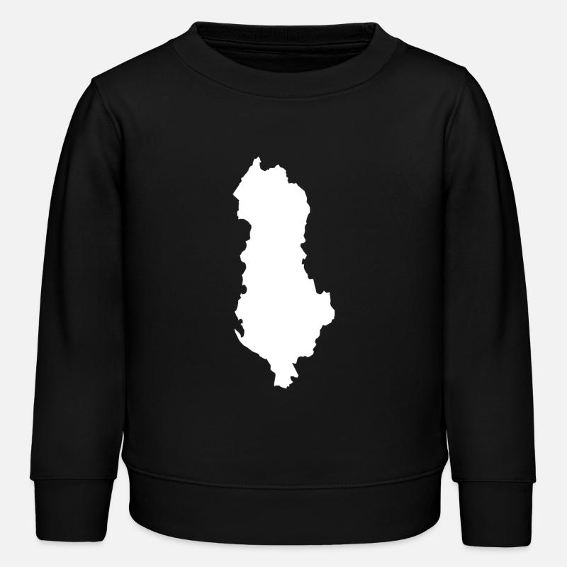Argentina Map Silhouette Tee - Kids Organic Sweatshirt by Stanley/Stella - black