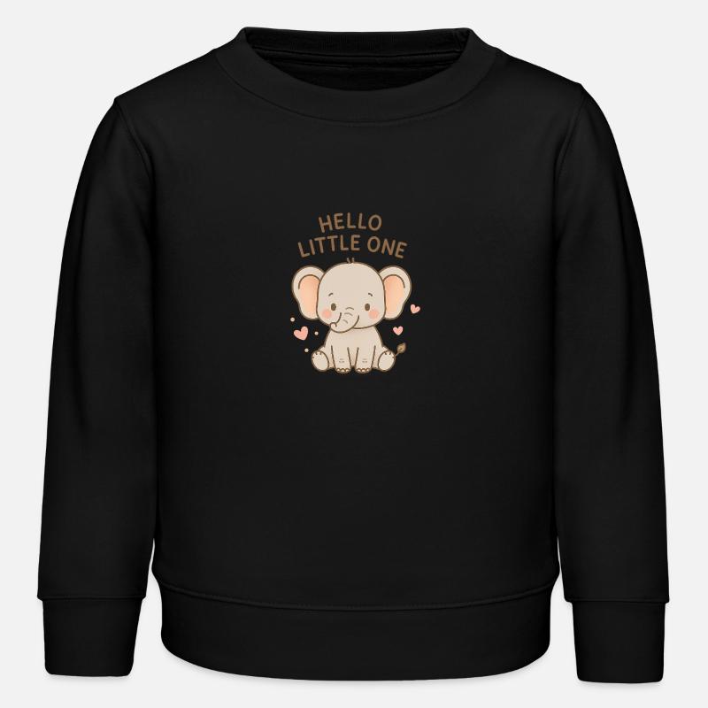 Hallo Kleines ♥️ - Kinder Organic Sweatshirt Mini Changer von Stanley/Stella - Schwarz
