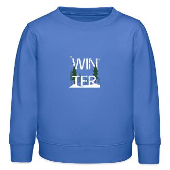 Winter - Kids Organic Sweatshirt by Stanley/Stella - carolina blue - Front - AI Model Kid Female (0cm)