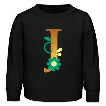 J - Kinder Organic Sweatshirt Mini Changer von Stanley/Stella - Schwarz - Vorne - AI Model Kid Male (0cm)