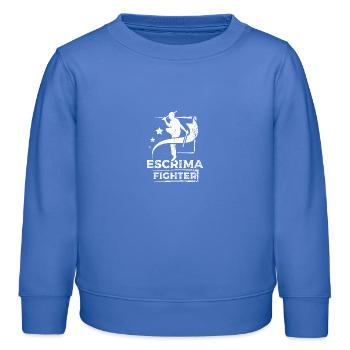 Combattant Escrima - Sweat enfant bio Stanley/Stella - carolina blue - Devant - AI Model Kid Female (0cm)