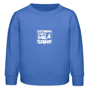 Escrima me garde sain d’ - Sweat enfant bio Stanley/Stella - carolina blue - Devant - AI Model Kid Female (0cm)