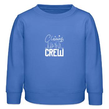 Housekeeping cleaning crew - Kinder Organic Sweatshirt Mini Changer von Stanley/Stella - carolina Blue - Vorne - AI Model Kid Female (0cm)