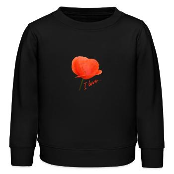 Poppy J’adore Poppy - Sweat enfant bio Stanley/Stella - noir - Devant - AI Model Kid Male (0cm)