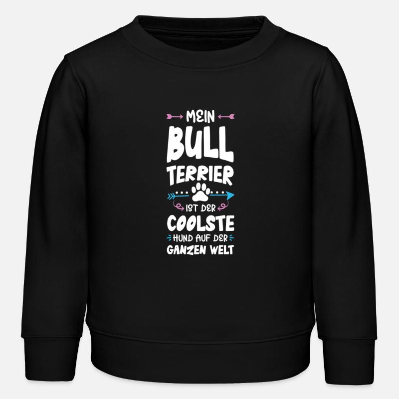 bull terrier hund spruch - Kinder Organic Sweatshirt Mini Changer von Stanley/Stella - Schwarz
