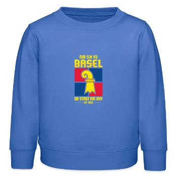 BASEL - Kids Organic Sweatshirt by Stanley/Stella - carolina blue - Front - AI Model Kid Female (0cm)