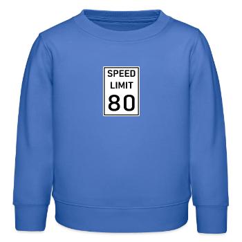 80 - Kids Organic Sweatshirt by Stanley/Stella - carolina blue - Front - AI Model Kid Female (0cm)