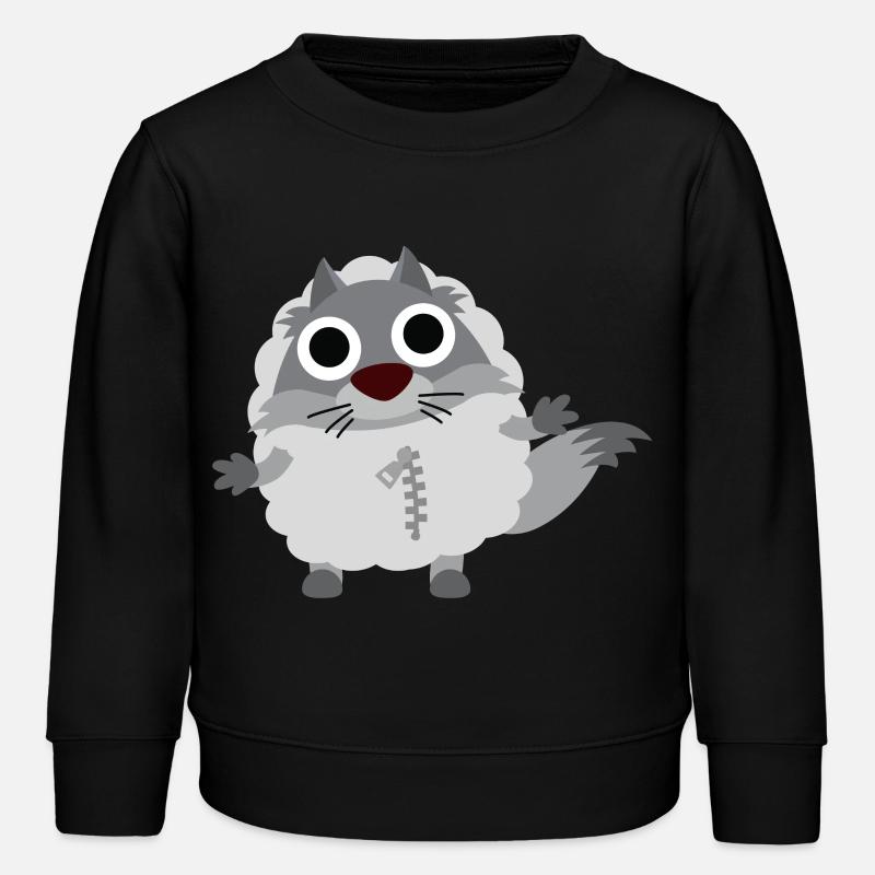 Wolf - Kinder Organic Sweatshirt Mini Changer von Stanley/Stella - Schwarz