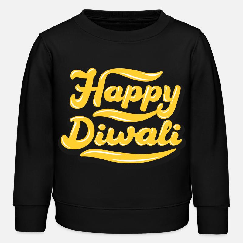 Joyeux Diwali | Diwali | Réf. 02 - Sweat enfant bio Stanley/Stella - noir
