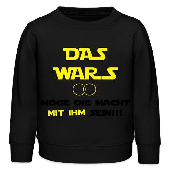 Das Wars - Kinder Organic Sweatshirt Mini Changer von Stanley/Stella - Schwarz - Vorne - AI Model Kid Male (0cm)