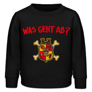 Teenager Premium T-Shirt - Was geht ab? - Kinder Organic Sweatshirt Mini Changer von Stanley/Stella - Schwarz - Vorne - AI Model Kid Male (0cm)