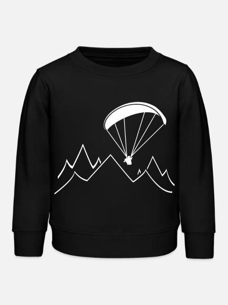 gleitschirm fliegen - Kinder Organic Sweatshirt Mini Changer von Stanley/Stella - Schwarz