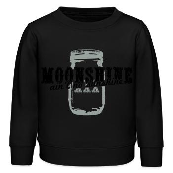 Moonshine + ain't no sunshine - Kinder Organic Sweatshirt Mini Changer von Stanley/Stella - Schwarz - Vorne - AI Model Kid Male (0cm)