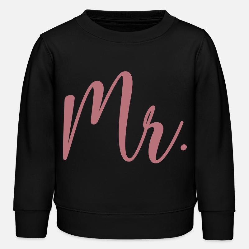 Mr. Matching Paar Verlobung Hochzeit Flitterwochen - Kinder Organic Sweatshirt Mini Changer von Stanley/Stella - Schwarz