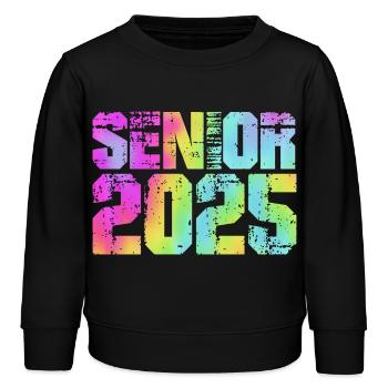 Klasse von 2025 - Kinder Organic Sweatshirt Mini Changer von Stanley/Stella - Schwarz - Vorne - AI Model Kid Male (0cm)