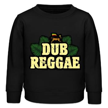 Dub Reggae - Kinder Organic Sweatshirt Mini Changer von Stanley/Stella - Schwarz - Vorne - AI Model Kid Male (0cm)
