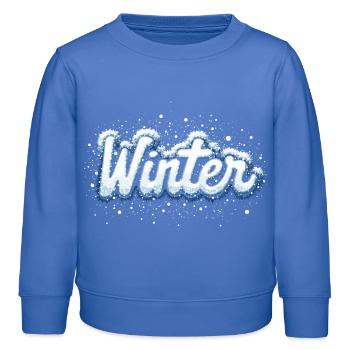 WINTER - Kinder Organic Sweatshirt Mini Changer von Stanley/Stella - carolina Blue - Vorne - AI Model Kid Female (0cm)