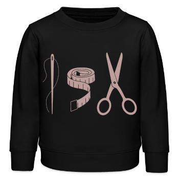 Outils de cosplay - Sweat enfant bio Stanley/Stella - noir - Devant - AI Model Kid Male (0cm)