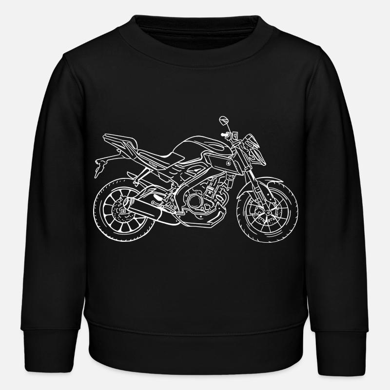MT 125 Super Motorrad - Kinder Organic Sweatshirt Mini Changer von Stanley/Stella - Schwarz