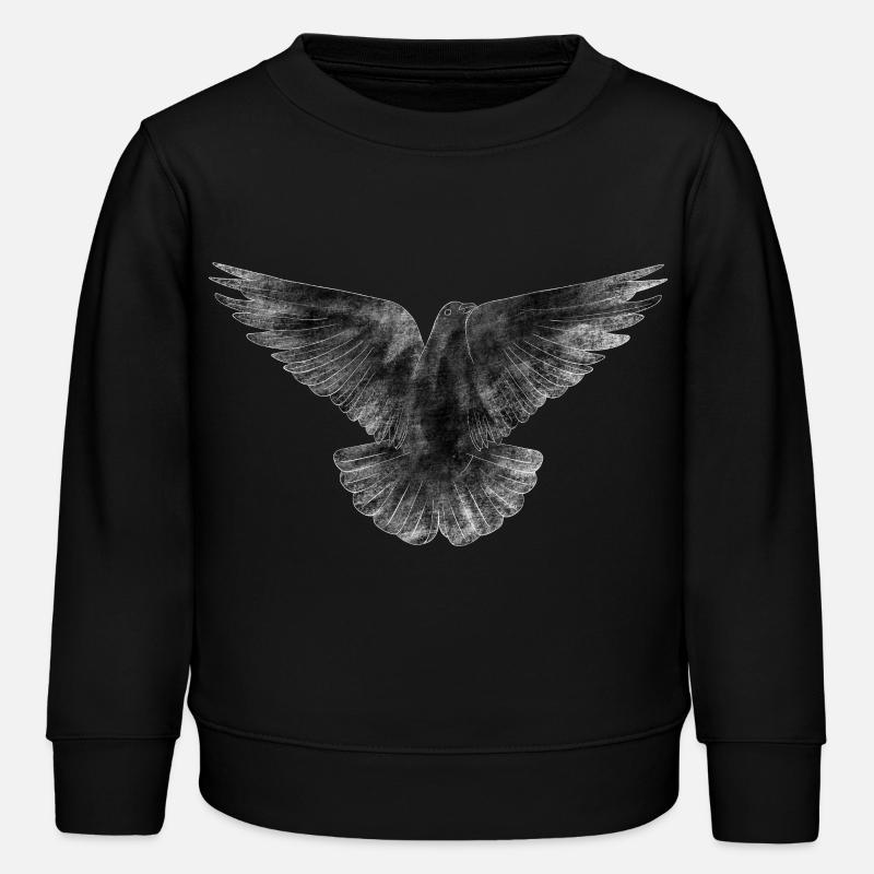 Dove - Kids Organic Sweatshirt by Stanley/Stella - black