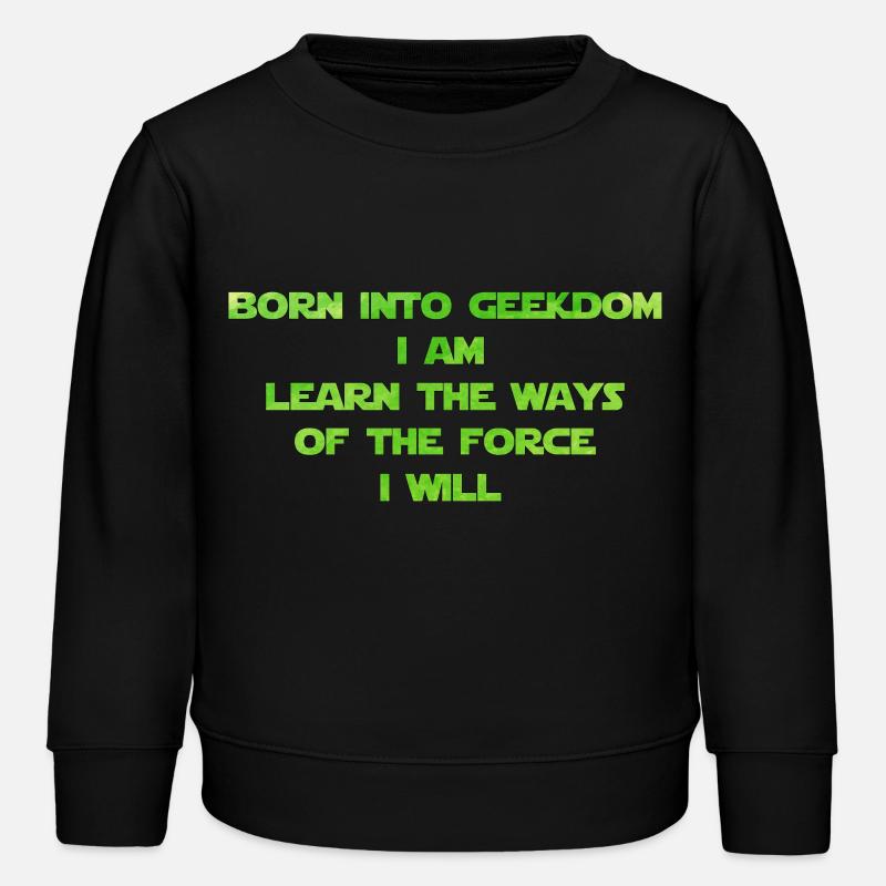 Né dans Geekdom - Sweat enfant bio Stanley/Stella - noir