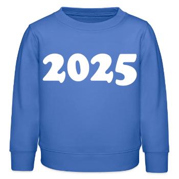 2025 - Kinder Organic Sweatshirt Mini Changer von Stanley/Stella - carolina Blue - Vorne - AI Model Kid Female (0cm)