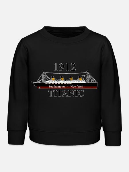 Titanisch - Kinder Organic Sweatshirt Mini Changer von Stanley/Stella - Schwarz