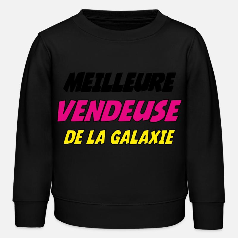 MEILLEURE VENDEUSE DE LA GALAXIE - Sweat enfant bio Stanley/Stella - noir