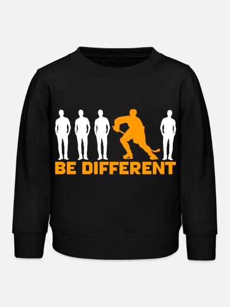 Hockey - Be different - Kinder Organic Sweatshirt Mini Changer von Stanley/Stella - Schwarz