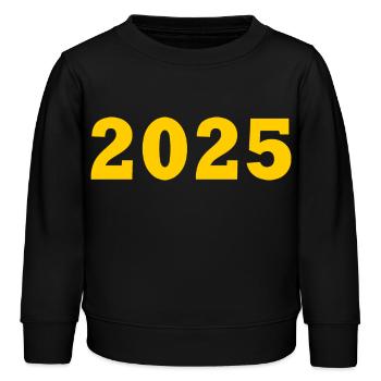 2025 - Kinder Organic Sweatshirt Mini Changer von Stanley/Stella - Schwarz - Vorne - AI Model Kid Male (0cm)