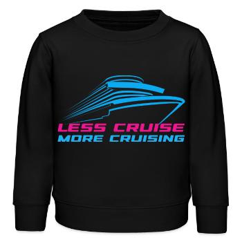 Cruise on the Loose. Less plan, more relaxation. - Kids Organic Sweatshirt by Stanley/Stella - black - Front - AI Model Kid Male (0cm)