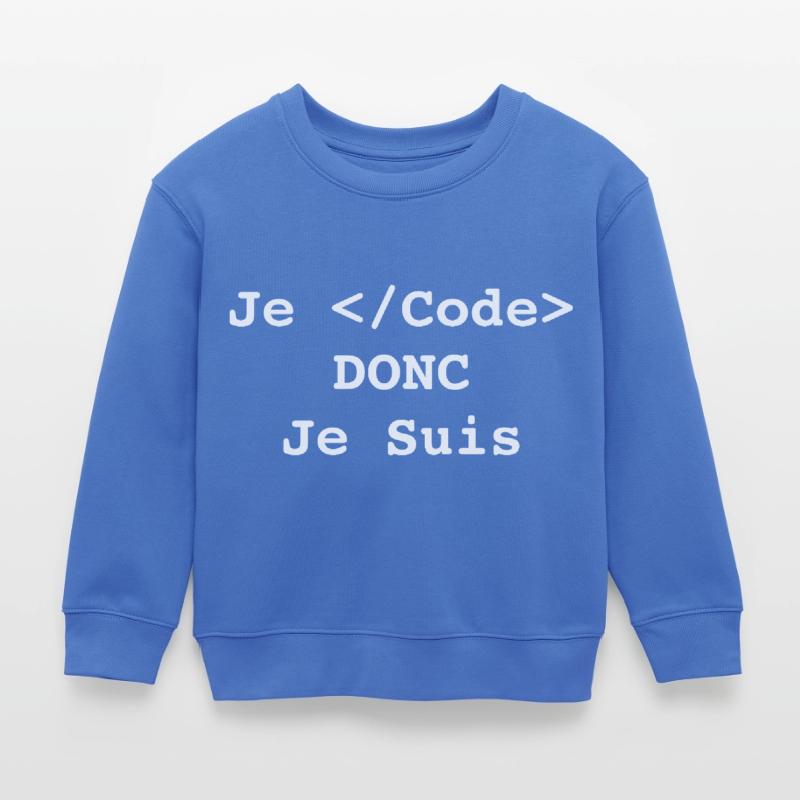 Ich programmiere, also bin ich Informatiker und Programmierer Kinder Organic Sweatshirt Mini Changer von Stanley/Stella