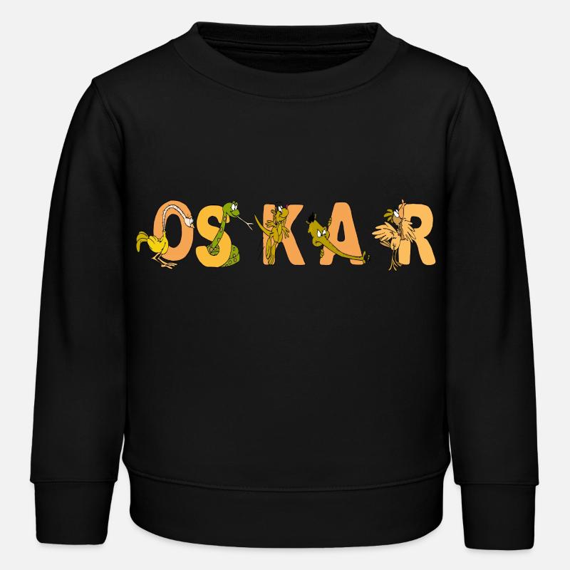 Oskar - Kinder Organic Sweatshirt Mini Changer von Stanley/Stella - Schwarz