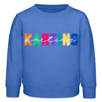Karting Colors - Karting Lover Geschenk - Kinder Organic Sweatshirt Mini Changer von Stanley/Stella - carolina Blue - Vorne - AI Model Kid Female (0cm)