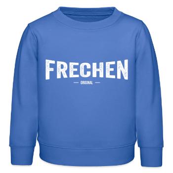 Frechen Original - Kinder Organic Sweatshirt Mini Changer von Stanley/Stella - carolina Blue - Vorne - AI Model Kid Female (0cm)