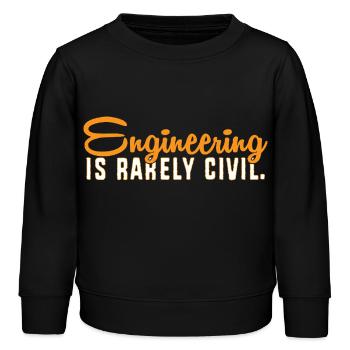 Civil Engineer Construction Site Construction Worker - Kids Organic Sweatshirt by Stanley/Stella - black - Front - AI Model Kid Male (0cm)