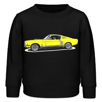 Auto - Kinder Organic Sweatshirt Mini Changer von Stanley/Stella - Schwarz - Vorne - AI Model Kid Male (0cm)