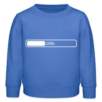 Charging bar Loading Charging indicator - Kids Organic Sweatshirt by Stanley/Stella - carolina blue - Front - AI Model Kid Female (0cm)